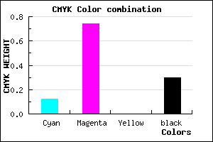 #9D2FB3 color CMYK mixer