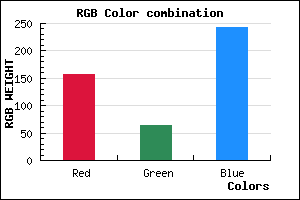 rgb background color #9D40F2 mixer