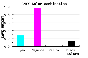 #9D07DB color CMYK mixer
