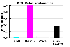 #9E00A2 color CMYK mixer