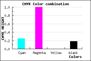 #9E00D2 color CMYK mixer