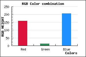 rgb background color #9E0CCE mixer