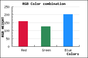 rgb background color #9E7ECB mixer
