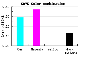 #9E8DDF color CMYK mixer