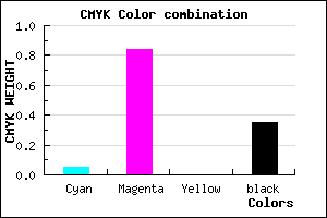 #9E1BA6 color CMYK mixer
