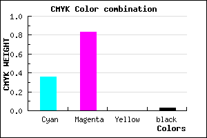 #9E29F8 color CMYK mixer