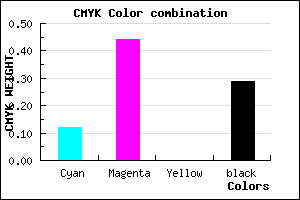 #9F64B4 color CMYK mixer