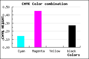 #9F65B9 color CMYK mixer