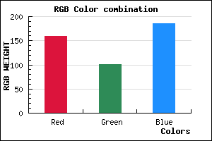 rgb background color #9F65B9 mixer