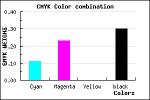 #9F89B3 color CMYK mixer