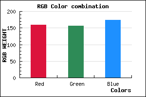 rgb background color #9F9CAE mixer