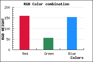 rgb background color #9F3799 mixer