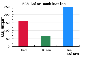 rgb background color #9F43F8 mixer