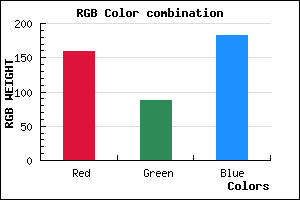 rgb background color #9F58B6 mixer