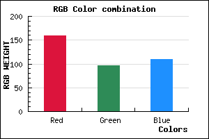 rgb background color #9F616D mixer