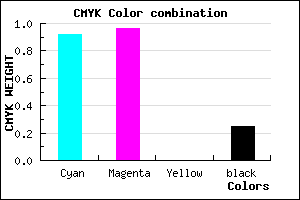 #1007BF color CMYK mixer