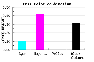 #A067B1 color CMYK mixer