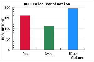 rgb background color #A070C2 mixer