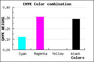 #A07EB6 color CMYK mixer