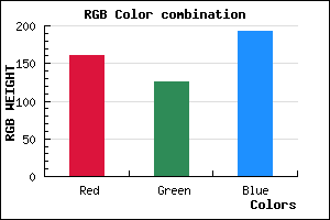 rgb background color #A07EC0 mixer