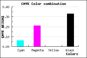 #A087AB color CMYK mixer