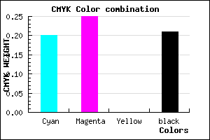 #A097C9 color CMYK mixer