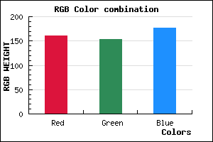rgb background color #A09AB0 mixer