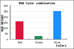 rgb background color #A01DFB mixer
