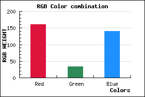 rgb background color #A0228C mixer