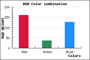 rgb background color #A0247F mixer