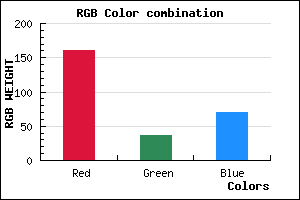 rgb background color #A02446 mixer