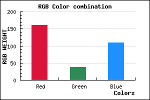 rgb background color #A0266E mixer