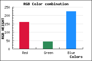 rgb background color #A02BE1 mixer