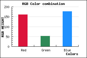 rgb background color #A034B0 mixer
