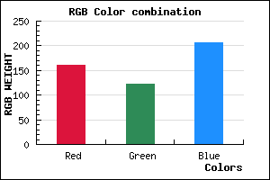 rgb background color #A17BCF mixer