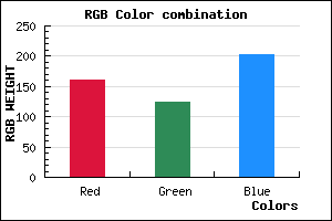 rgb background color #A17DCB mixer