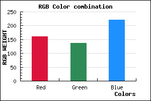 rgb background color #A189DC mixer