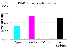 #A18AC0 color CMYK mixer