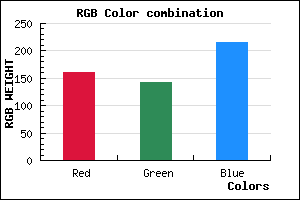 rgb background color #A18FD7 mixer