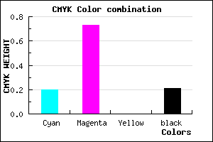 #A136C9 color CMYK mixer