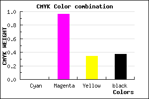 #A1076B color CMYK mixer