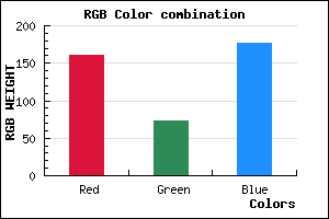 rgb background color #A149B1 mixer