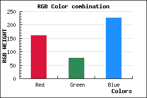 rgb background color #A14CE3 mixer