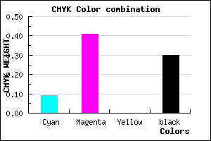 #A269B3 color CMYK mixer
