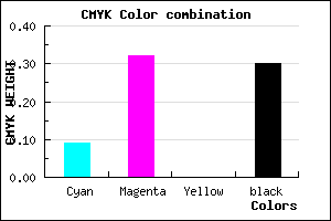 #A279B3 color CMYK mixer