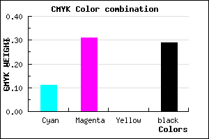 #A27EB6 color CMYK mixer