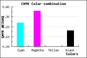 #A28AD6 color CMYK mixer