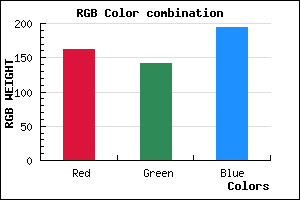 rgb background color #A28EC2 mixer