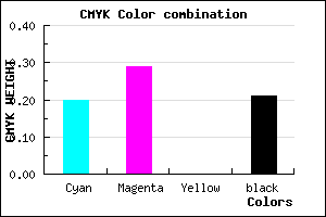#A290CA color CMYK mixer