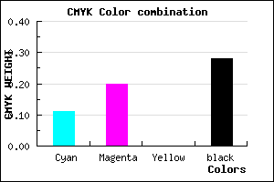 #A293B7 color CMYK mixer